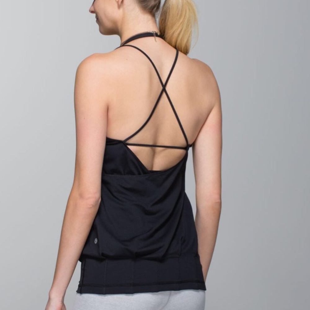 Brand New Lululemon Flow & Go Tank Black 6